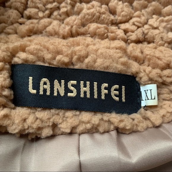 1XL Y2K Plush Teddy Coat - Picture 3 of 3